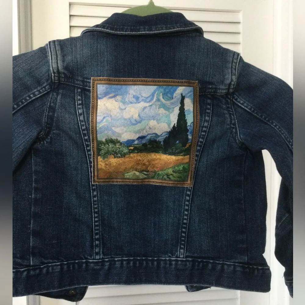 One-of-a-Kind Upcycled Denim Jacket Monet
